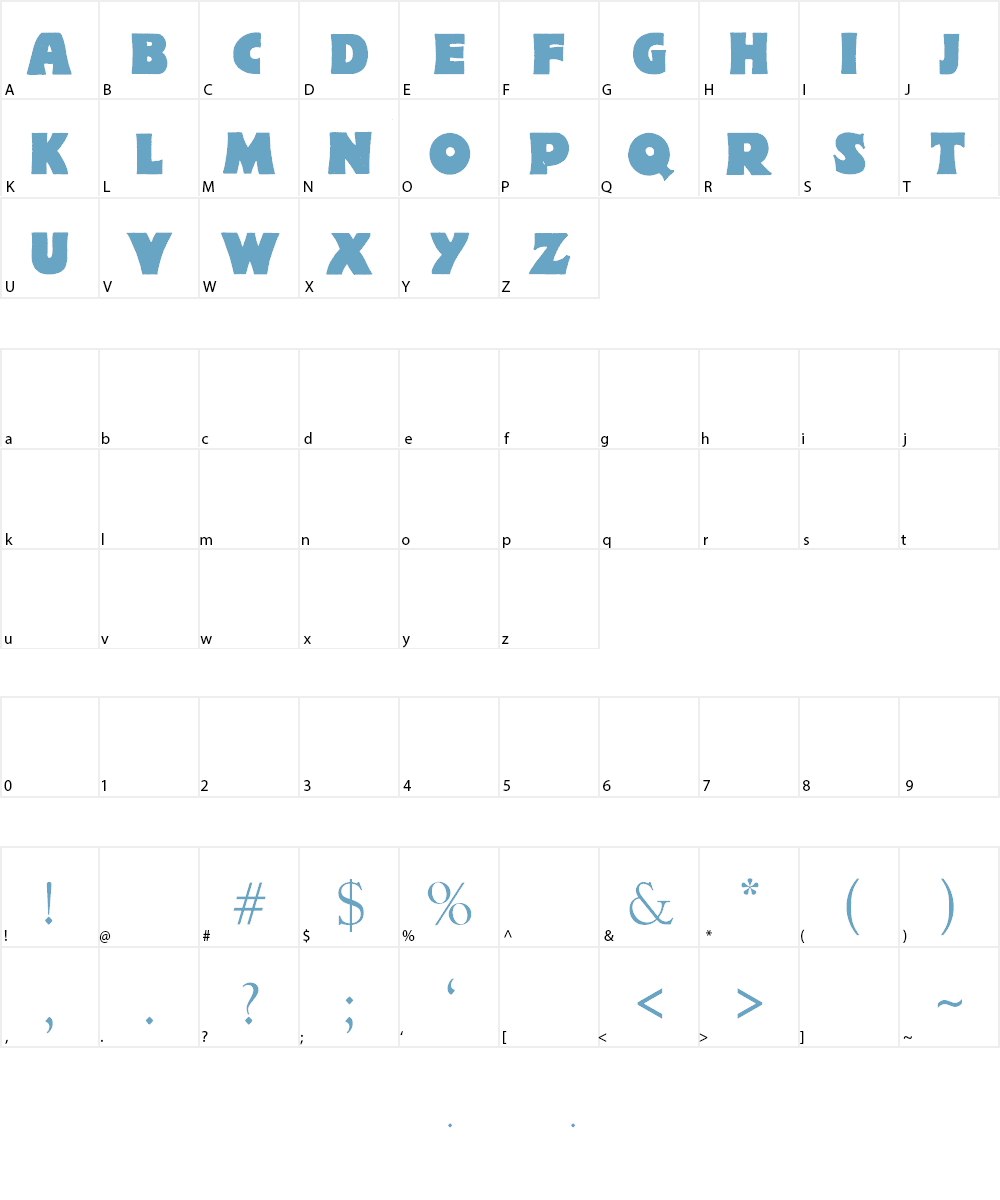Fat Lady by Marta van Eck Font Character